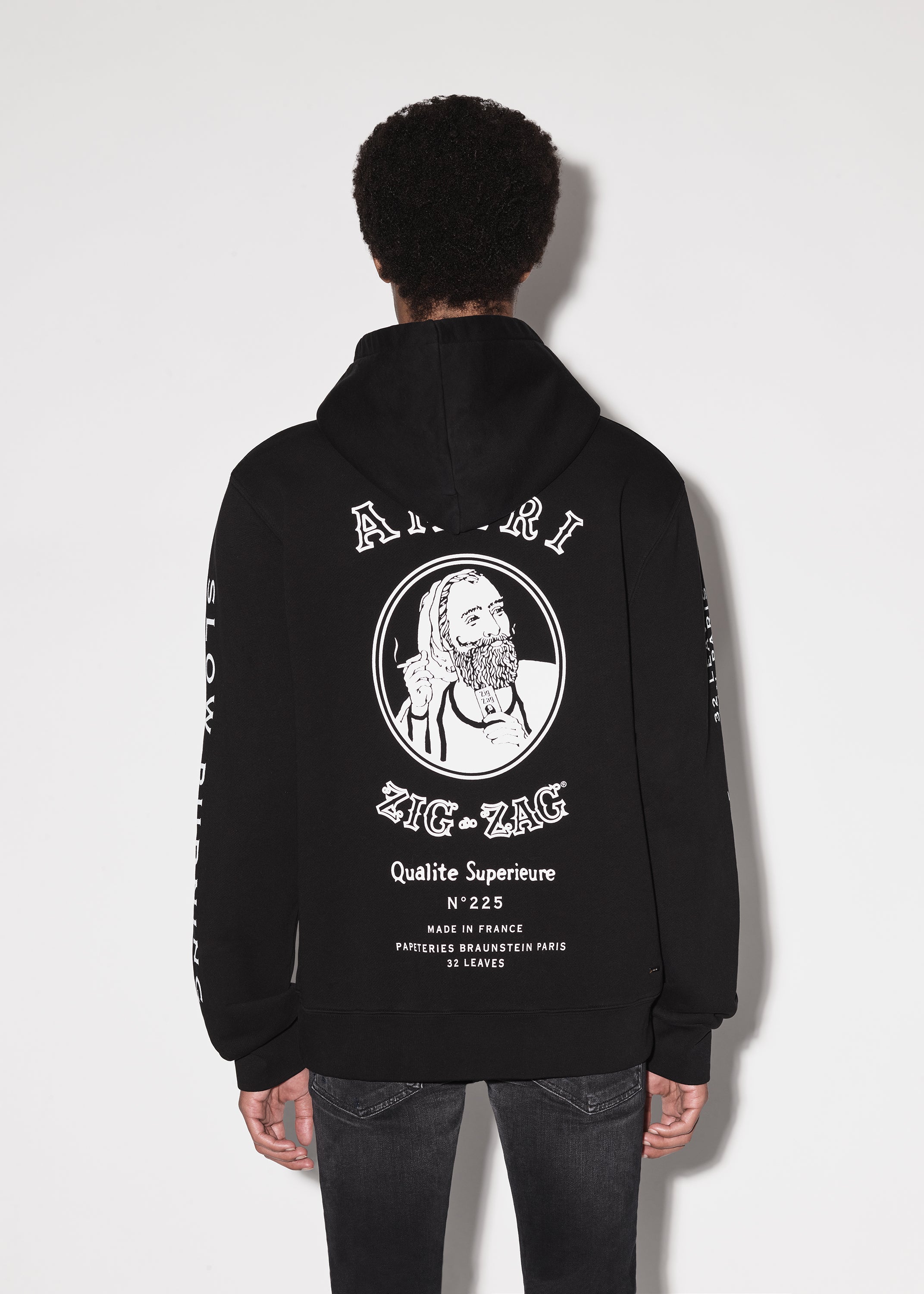 Amiri Black And White Logo Hoodie - Image 3